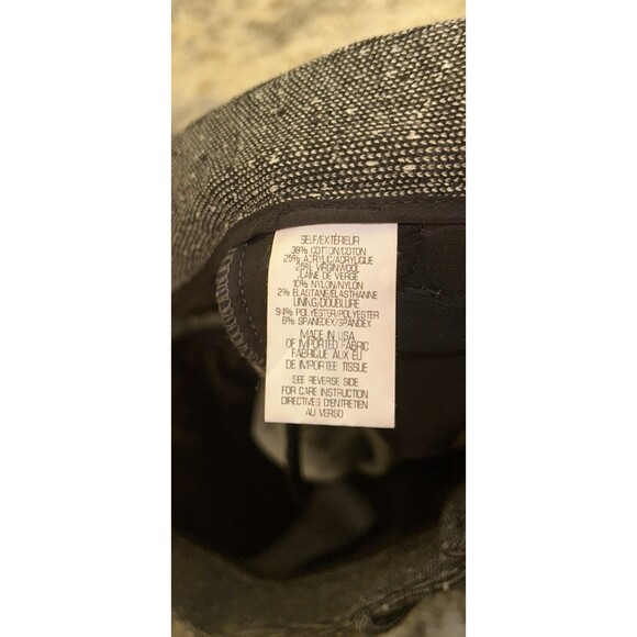 Theory Womens Wool Blend Pants Tapered Straight Leg Trousers‎ Office Business 8 - Picture 6 of 7